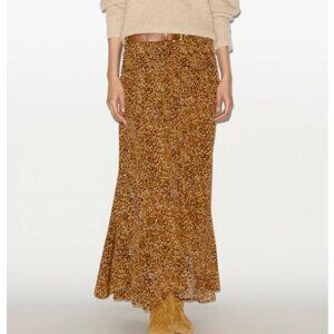 Isabel Marant Syana Skirt Printed Maxi Silk Skirt - 34